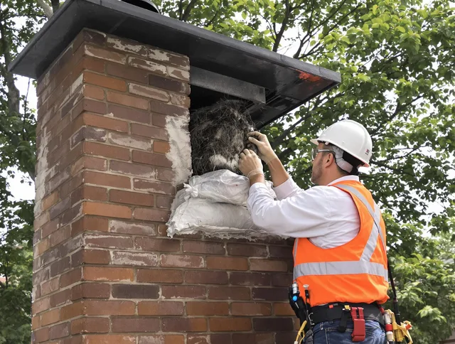 Humane removal of debris and animals by Concord Chimney Sweep in Concord, MA