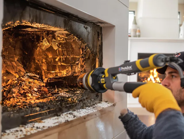 Professional chimney cleaning by Concord Chimney Sweep in Concord, MA