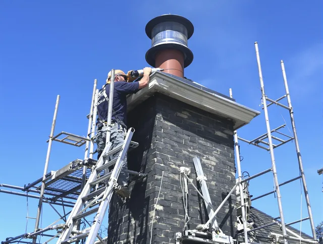 Sturdy chimney crown finished by Concord Chimney Sweep in Concord, MA