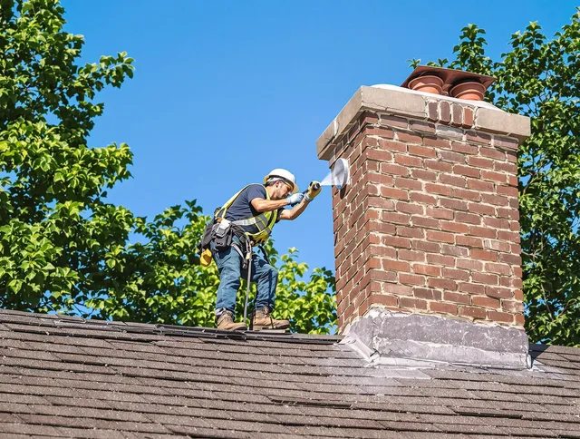 Concord Chimney Sweep performing an inspection with advanced tools in Concord, MA