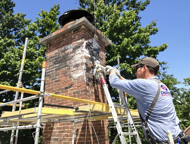 Structural chimney repair by Concord Chimney Sweep in Concord, MA