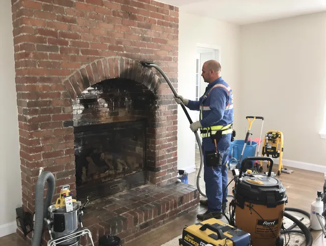 Concord Chimney Sweep expert performing detailed chimney sweep in Concord, MA