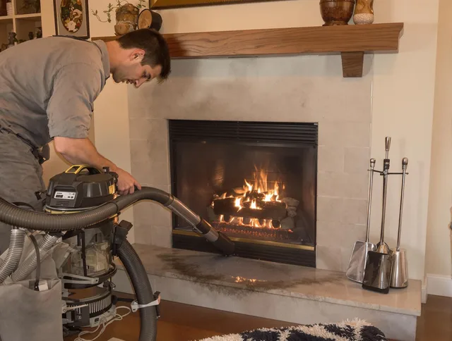 Routine fireplace upkeep by Concord Chimney Sweep in Concord, MA