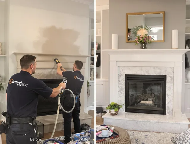Professional soot removal by Concord Chimney Sweep team in Concord, MA